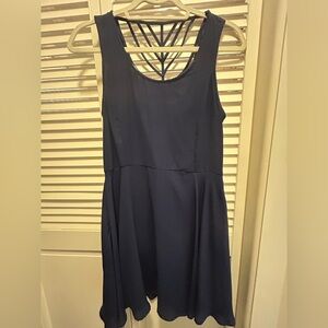 Doe & Rae Navy Backless Dress
